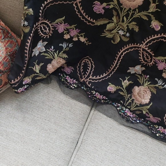 Embroidered A-line skirt - Picture 3 of 5